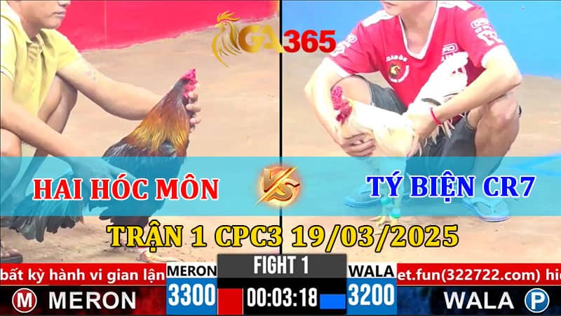 TRẬN 1 CPC3 19-03-2025 HAI HÓC MÔN VS TÝ BIỆN CR7
