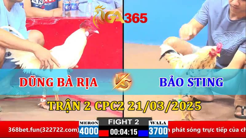 TRẬN 2 CPC2 21/3/2025 DŨNG BÀ RỊA VS BẢO STING