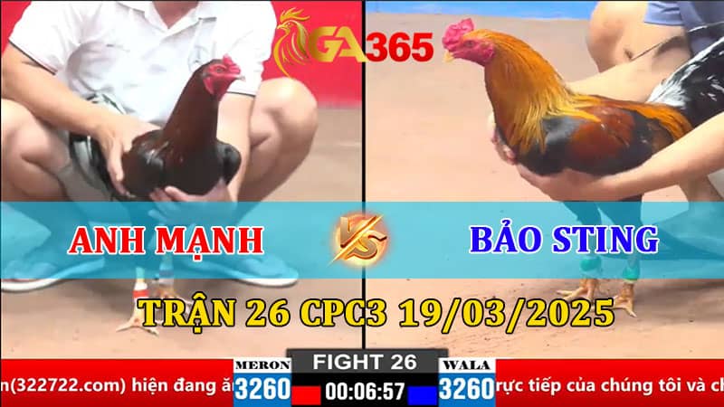 TRẬN 26 CPC2 21/3/2025 ANH MẠNH VS BẢO STING