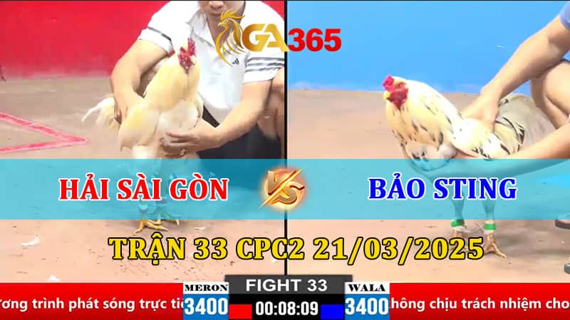 TRẬN 33 CPC2 21/3/2025 HẢI SÀI GÒN VS BẢO STING