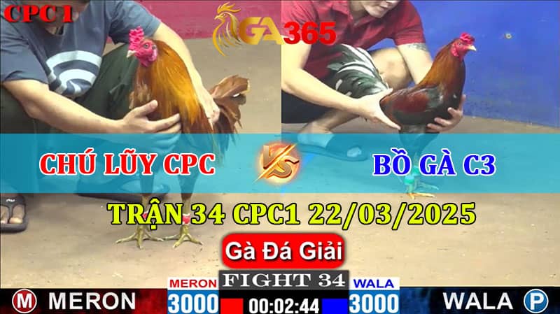 TRẬN 34 CPC1 22/3/2025 CHÚ LŨY CAMPUCHIA VS BỒ GÀ C3