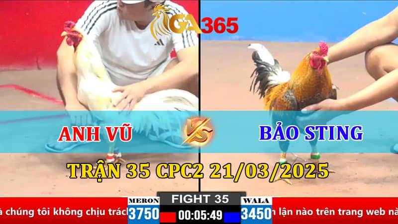 TRẬN 35 CPC2 21/3/2025 ANH VŨ VS BẢO STING