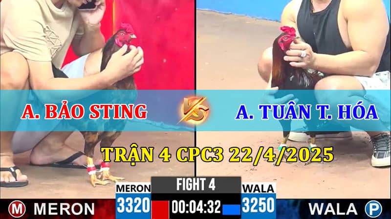 Trận 4 CPC3 22/4/2025 Bảo Sting và Tuân Thạnh Hóa