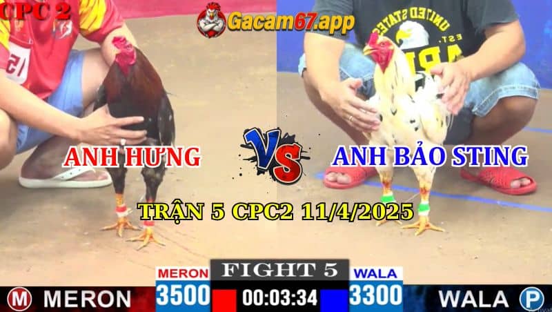 Trận 5 CPC3 22/4/2025 Bảo Sting và Anh Tuấn