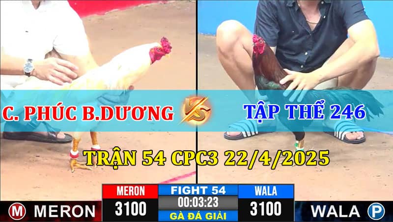 Trận 54 CPC3 22/4/2025 Chú Phúc Bình Dương và Tập Thể 246