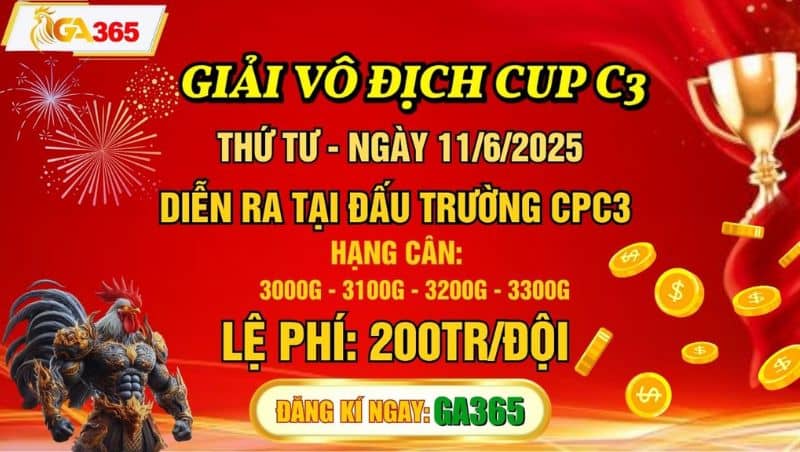 Giải Vô Địch Cup C3 Ngày 11/6/2025